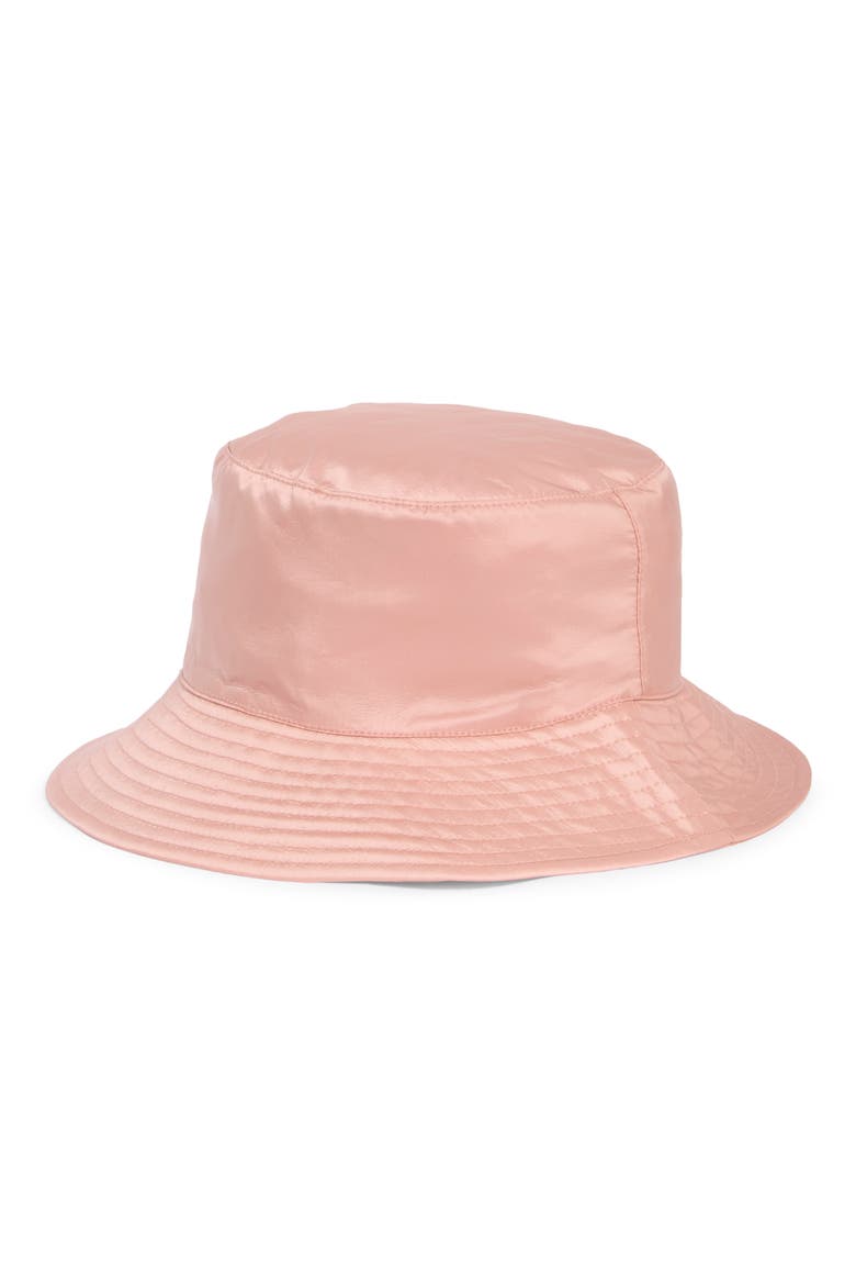 Taffeta Bucket Hat, Alternate, color, DUSTY BLUSH