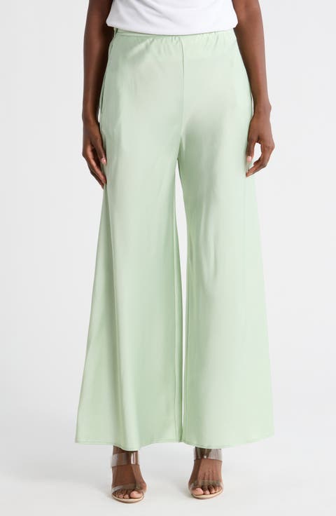 Satin Wide Leg Pants