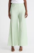 Renee C Satin Wide Leg Pants