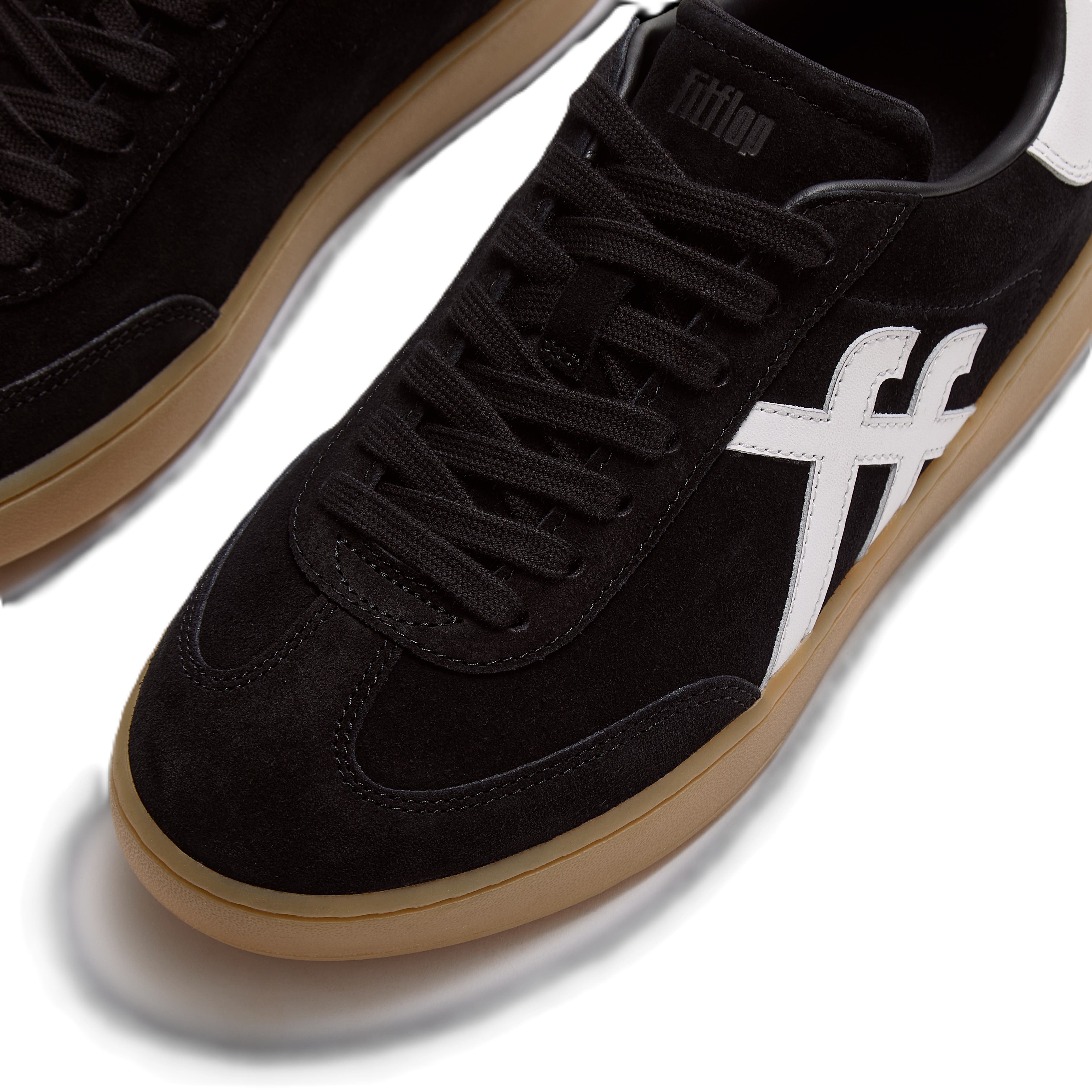 FitFlop The Dash T Toe Sneakers, Alternate, color, Black/Urban White