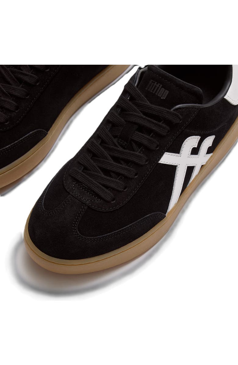 FitFlop The Dash T Toe Sneakers, Alternate, color, Black/Urban White