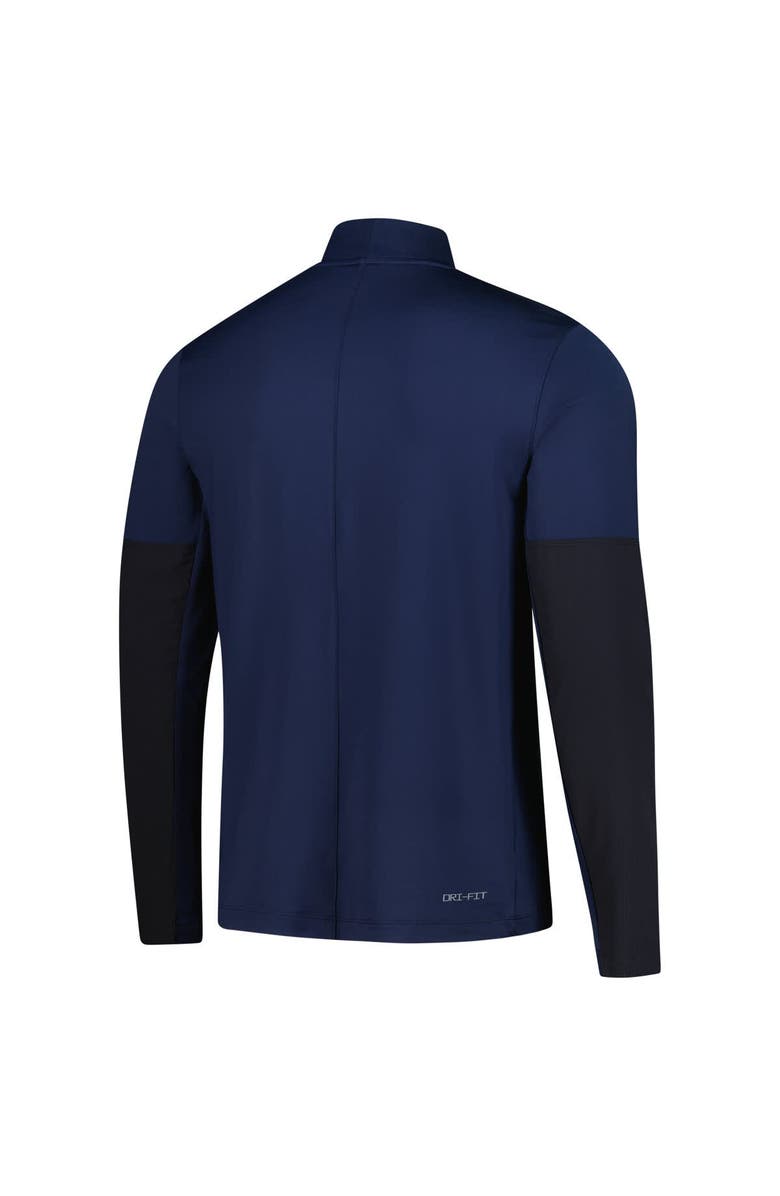 Nike Men's Nike  Navy Ole Miss Rebels Dri-FIT Half-Zip Pullover, Alternate, color, Navy