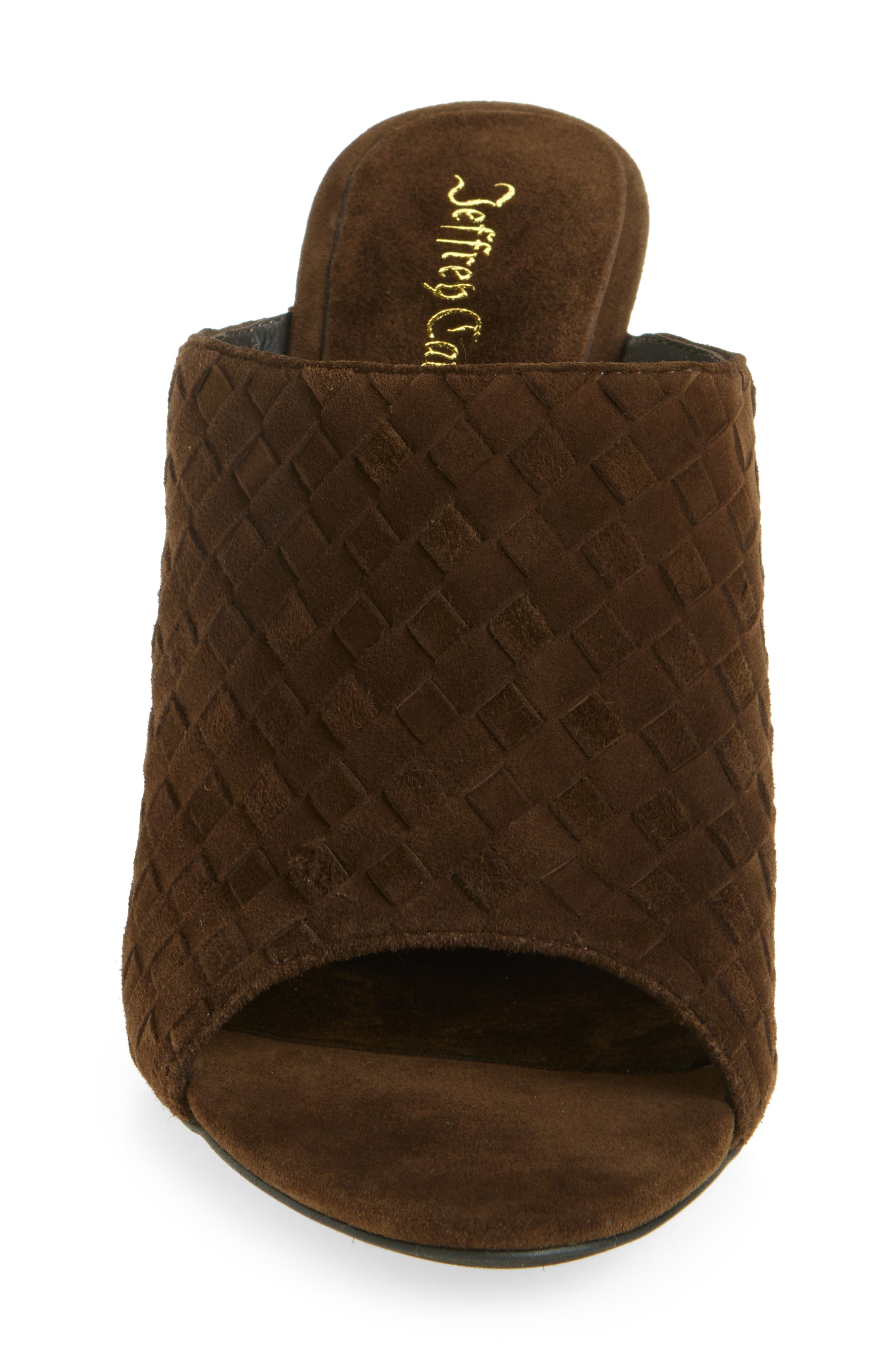 Jeffrey Campbell Bonsoir Slide Sandal, Alternate, color, Brown Suede