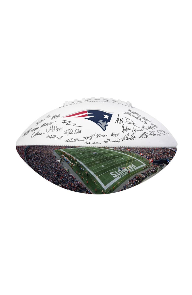 LOGO BRANDS New England Patriots 2025 Autograph Signature Football, Main, color, Navy
