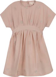 Ely's & Co. Looms Holland Collection - Girls Embroidered Floral Short Sleeve Dress