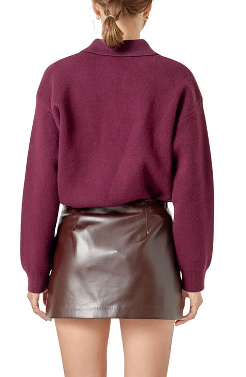 Argyle Polo Sweater