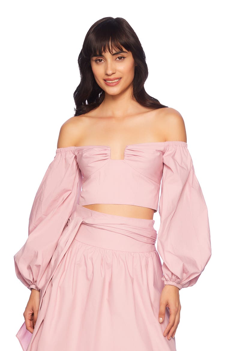 Poplin Wrap Maxi Skirt, Alternate, color, COTTON CANDY