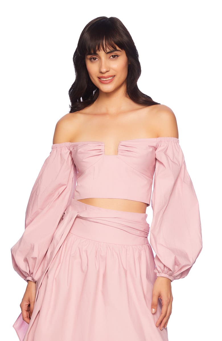 Susana Monaco Poplin Wrap Maxi Skirt, Alternate, color, Cotton Candy