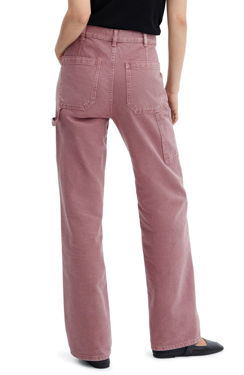 MANGO Straight Leg Carpenter Jeans, Alternate, color, 