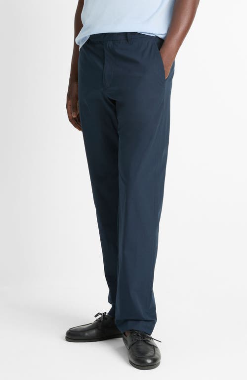 Vince Flat Front Stretch Cotton Chinos In Coastal