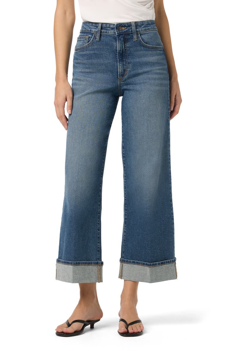 Joe's Cuffed High Waist Ankle Wide Leg Jeans, Main, color, Gertrude