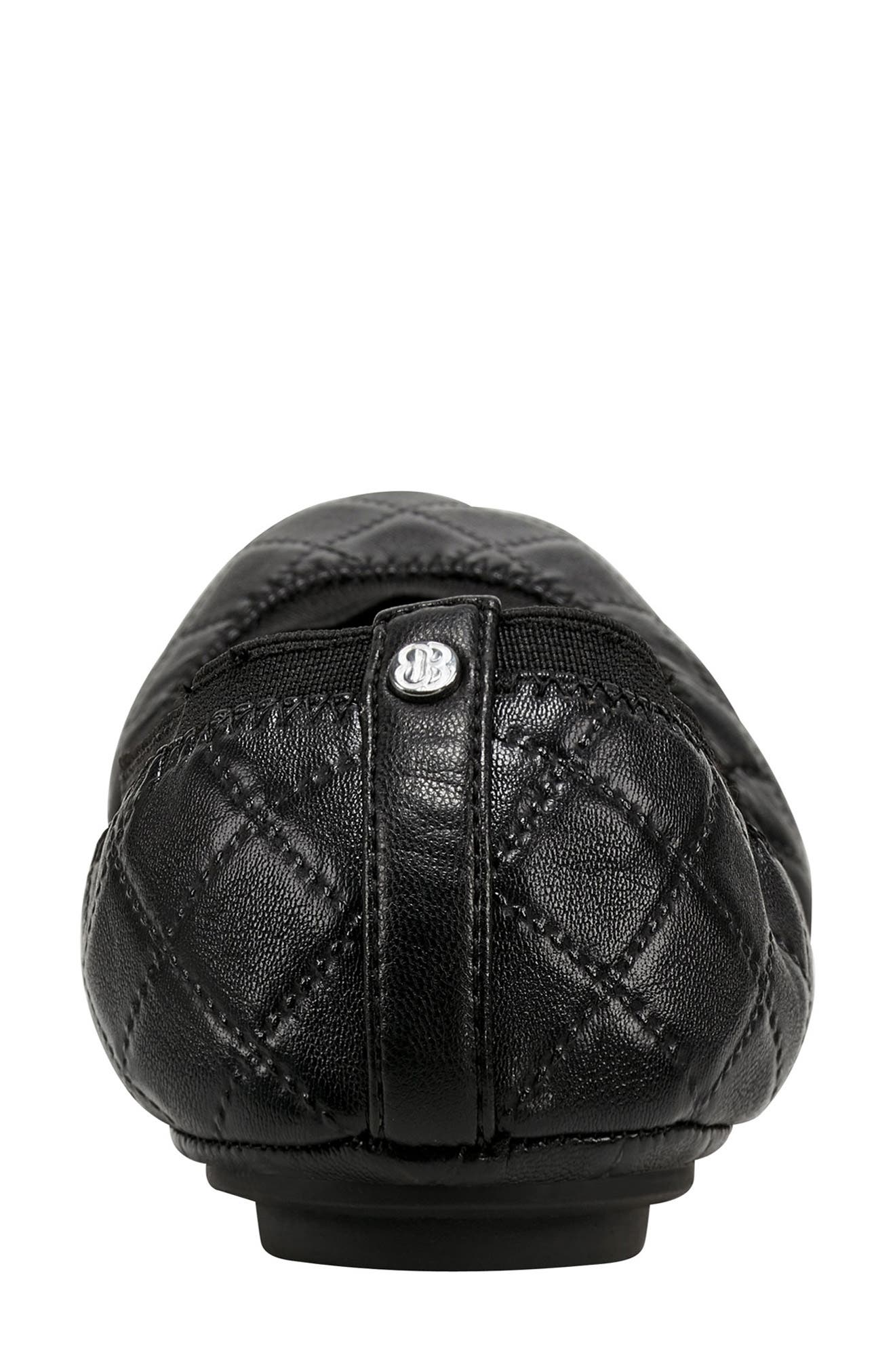 Bandolino Edition Quilted Ballet Flat, Alternate, color, Black