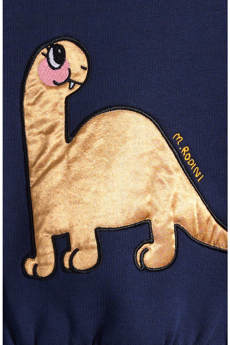 Dino Organic Cotton Sweatshirt, Alternate, color, BLUE