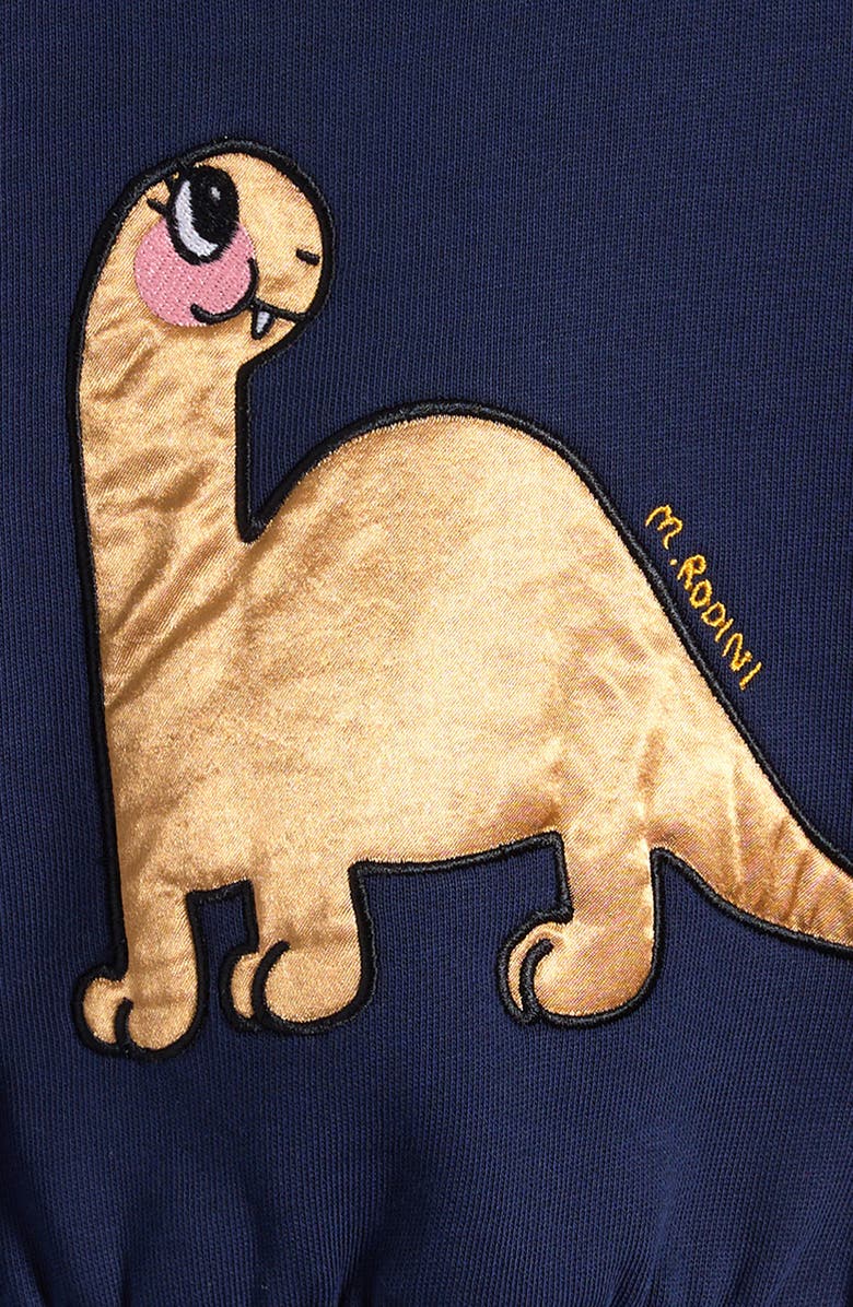 Mini Rodini Dino Organic Cotton Sweatshirt, Alternate, color, Blue
