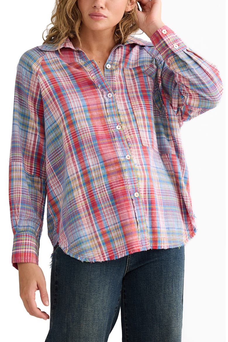 Yellowstone Plaid Button-Up Shirt, Alternate, color, PICNIC CHECK