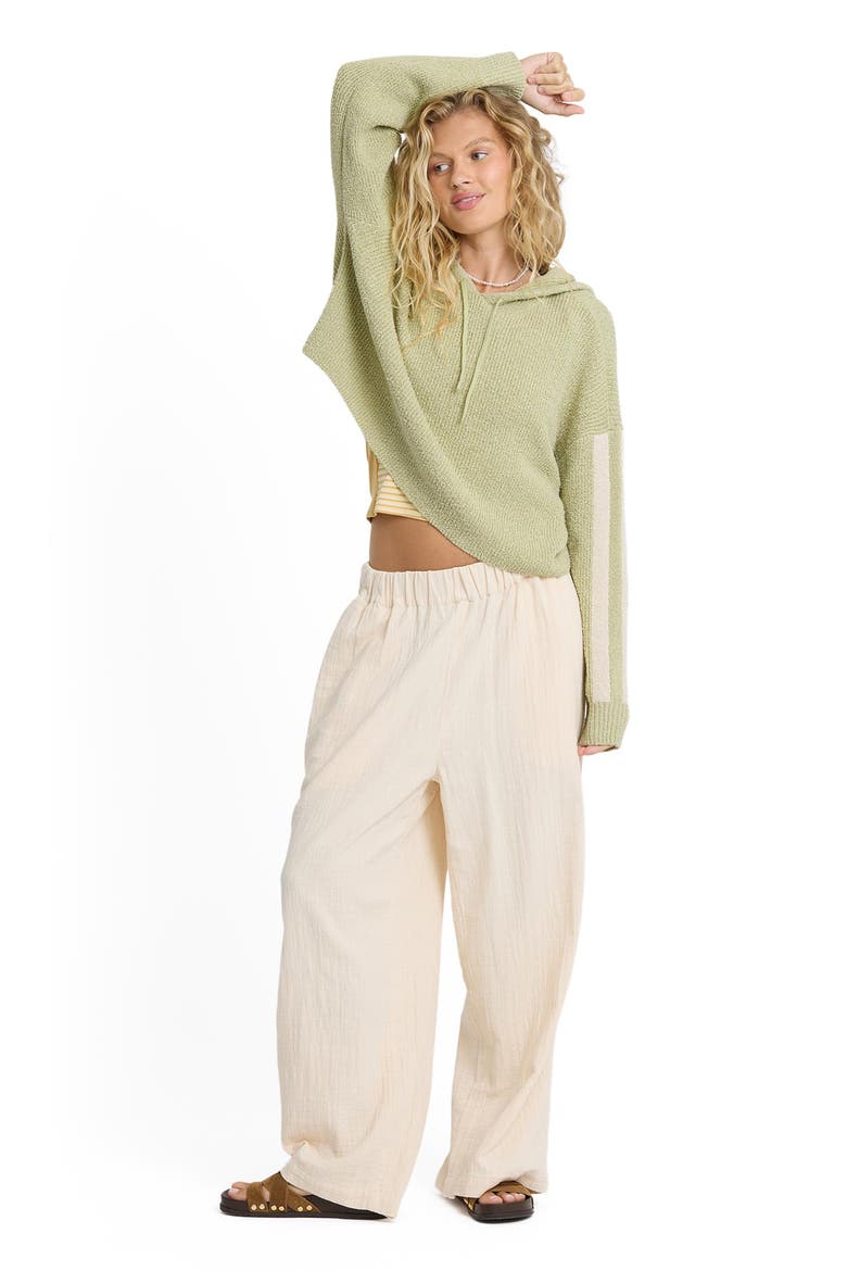 Dawn Sweater Hoodie, Alternate, color, SMOKE GREEN