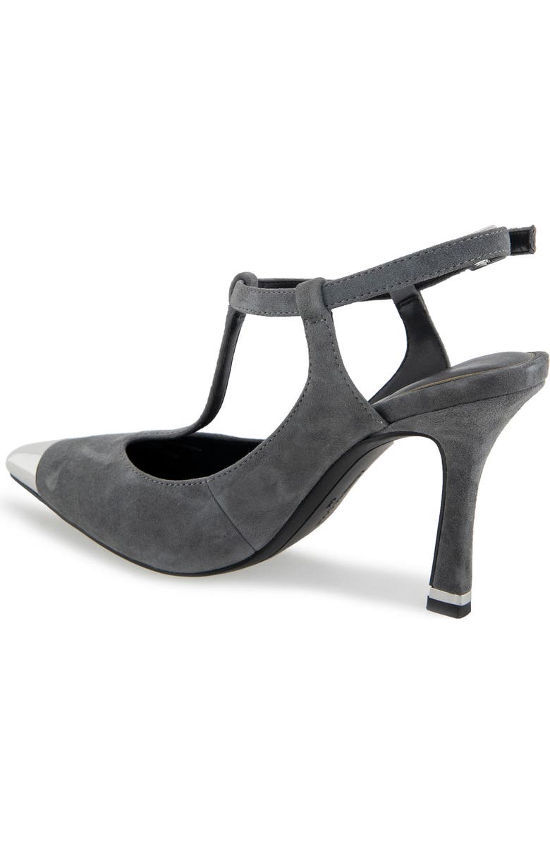 Kenneth Cole Romi T-Strap Pump, Alternate, color, Dark Grey Suede