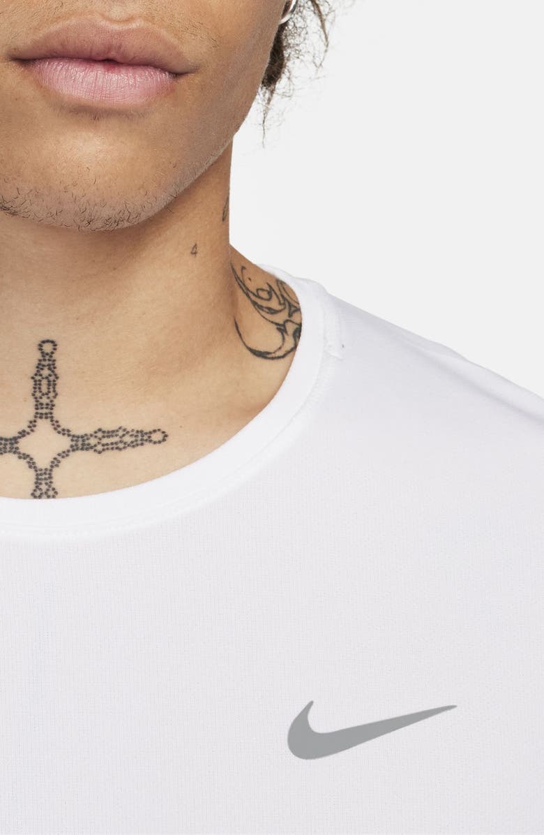 Nike Dri-FIT UV Long-Sleeve Running Top, Alternate, color, 100 White/Refsil