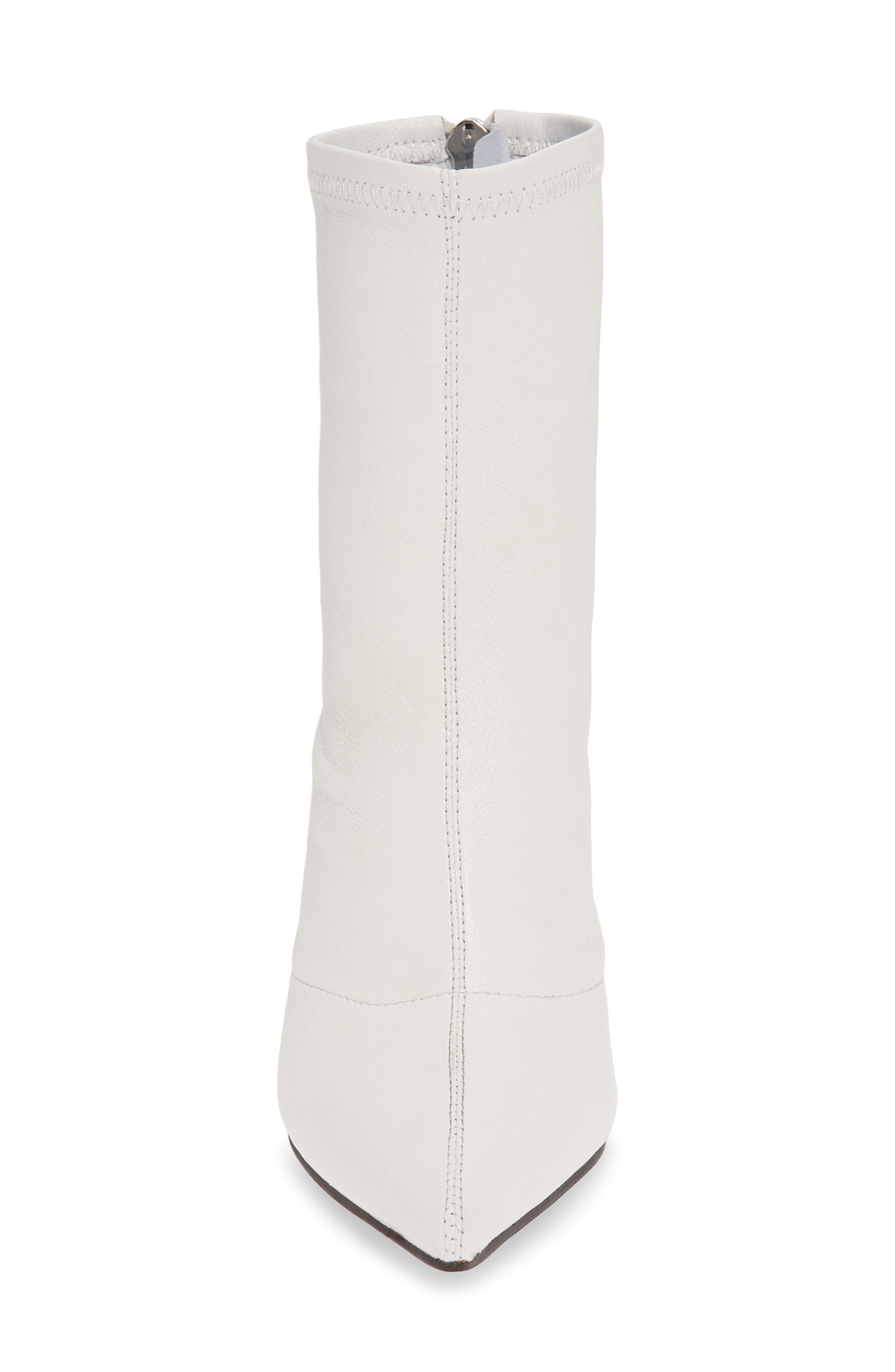Ahnika Bootie, Alternate, color, WHITE STRETCH LEATHER