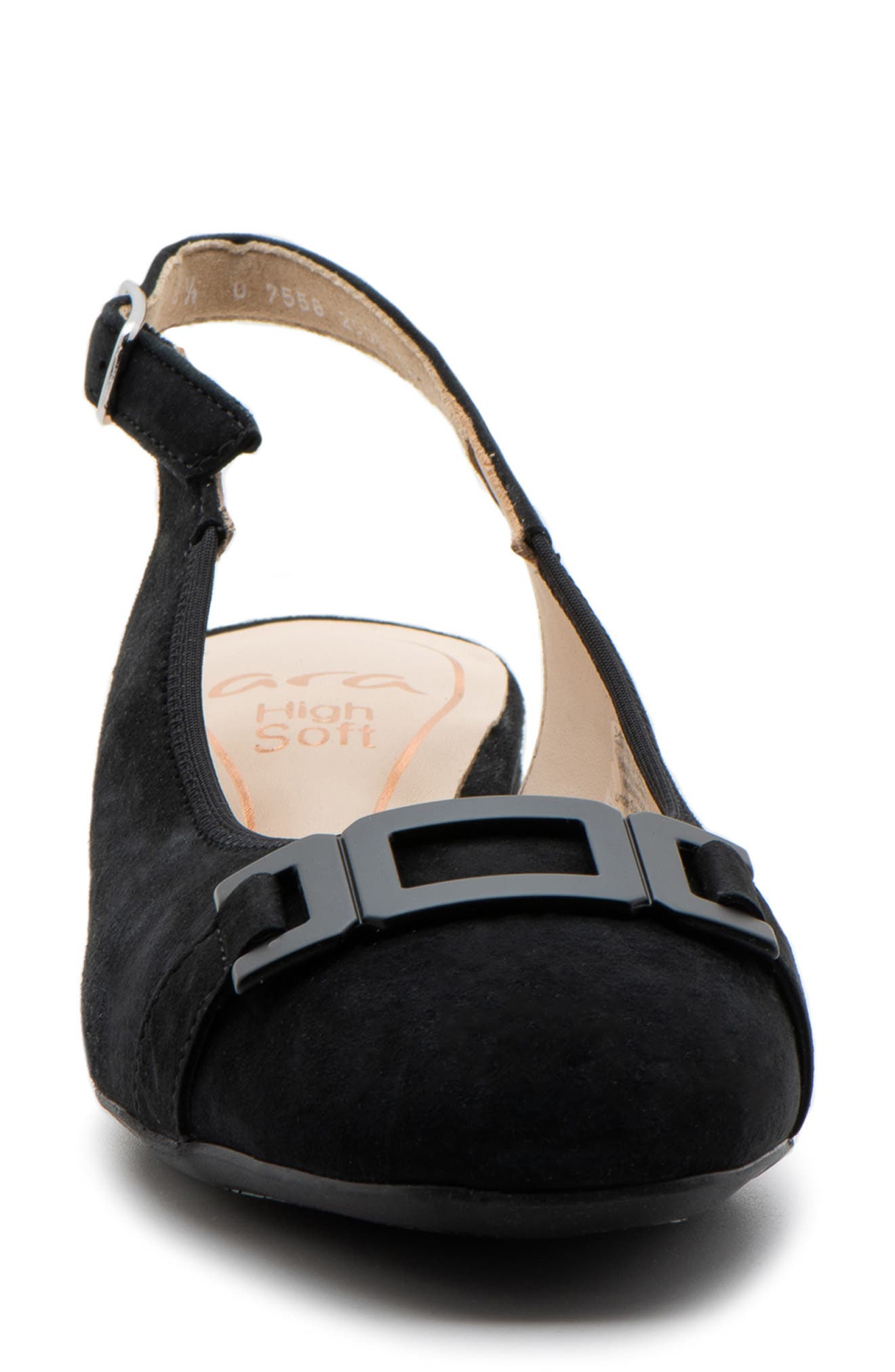 ara Gallant Sling 2.0 Pump, Alternate, color, Black Suede