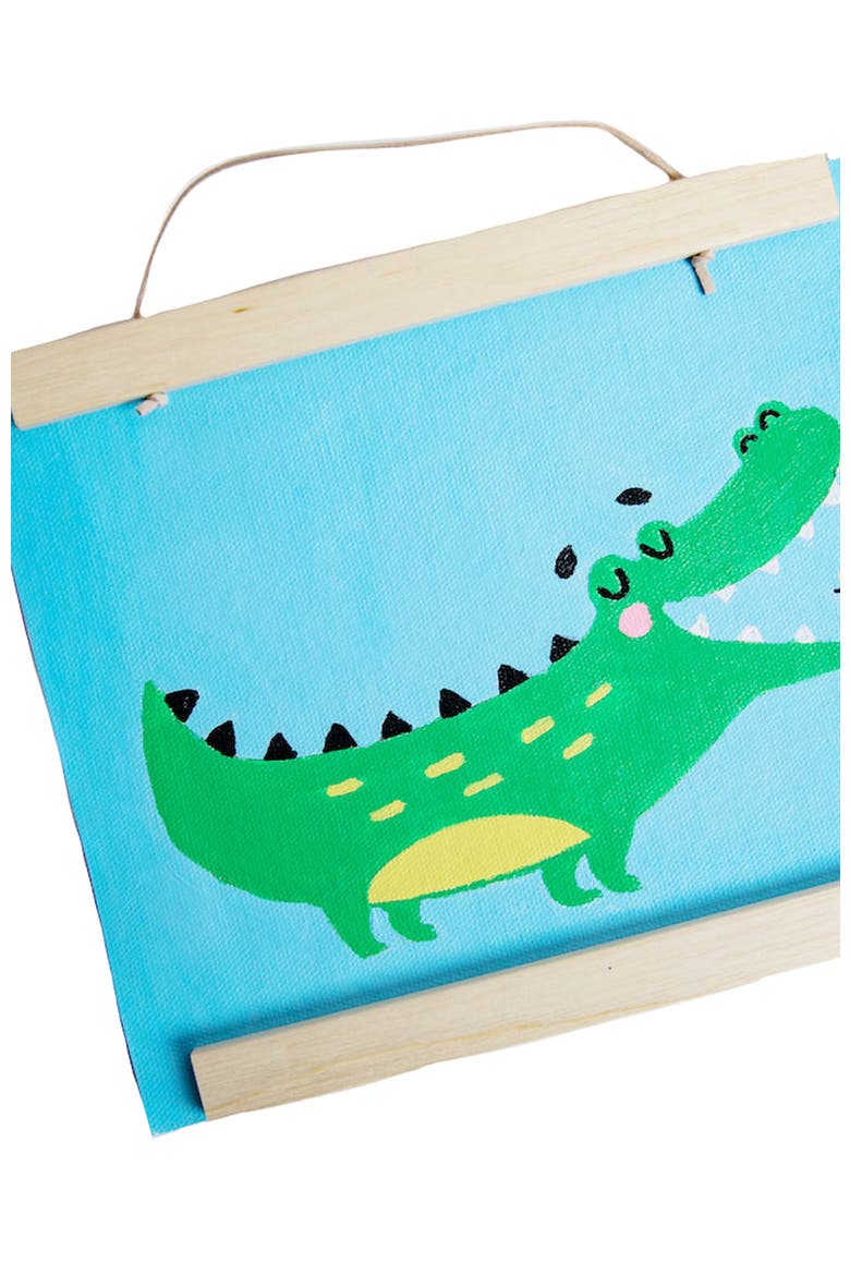 Later Gator Paint-by-Numbers Kit, Alternate, color, Light Blue Canvas