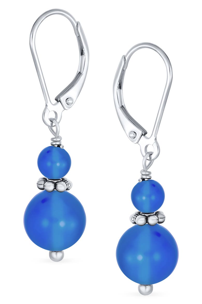 Resin Drop Earrings, Alternate, color, BLUE