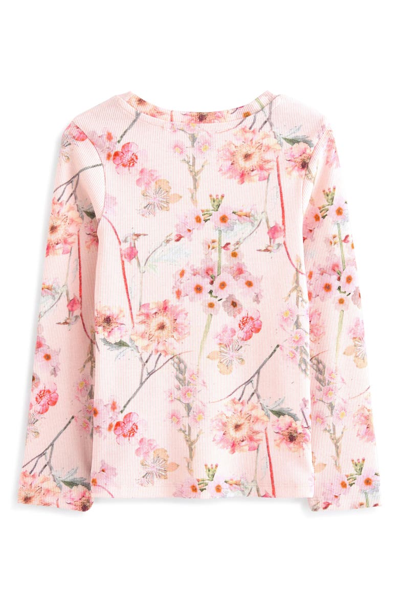 NEXT Kids' Floral Long Sleeve Cotton Rib Top, Alternate, color,