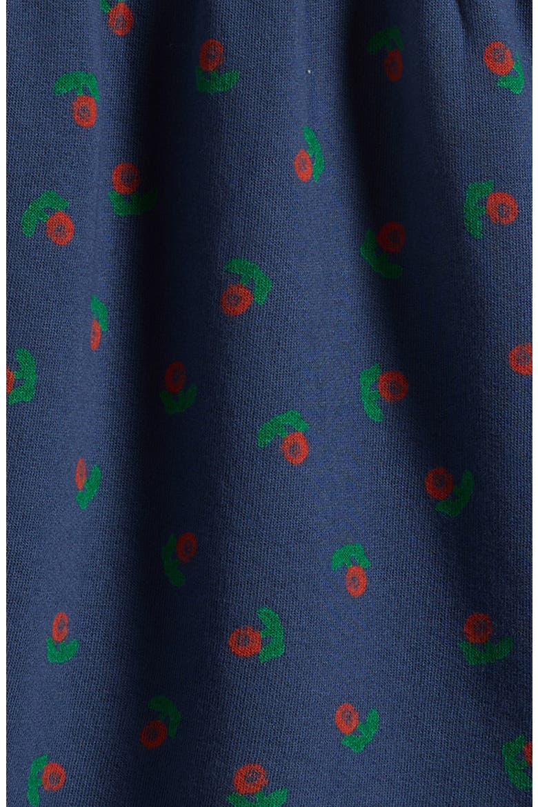 Floral Print Cotton Dress, Alternate, color, NAVY BLUE