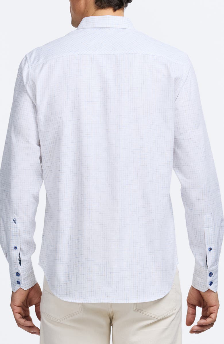 Robert Graham Camden Classic Fit Button-Up Shirt, Alternate, color, Tan/ Blue