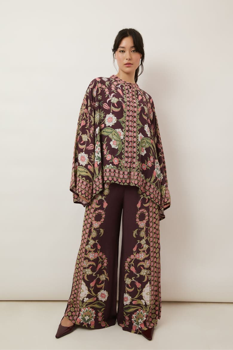 Rhea Trousers, Alternate, color, Floral