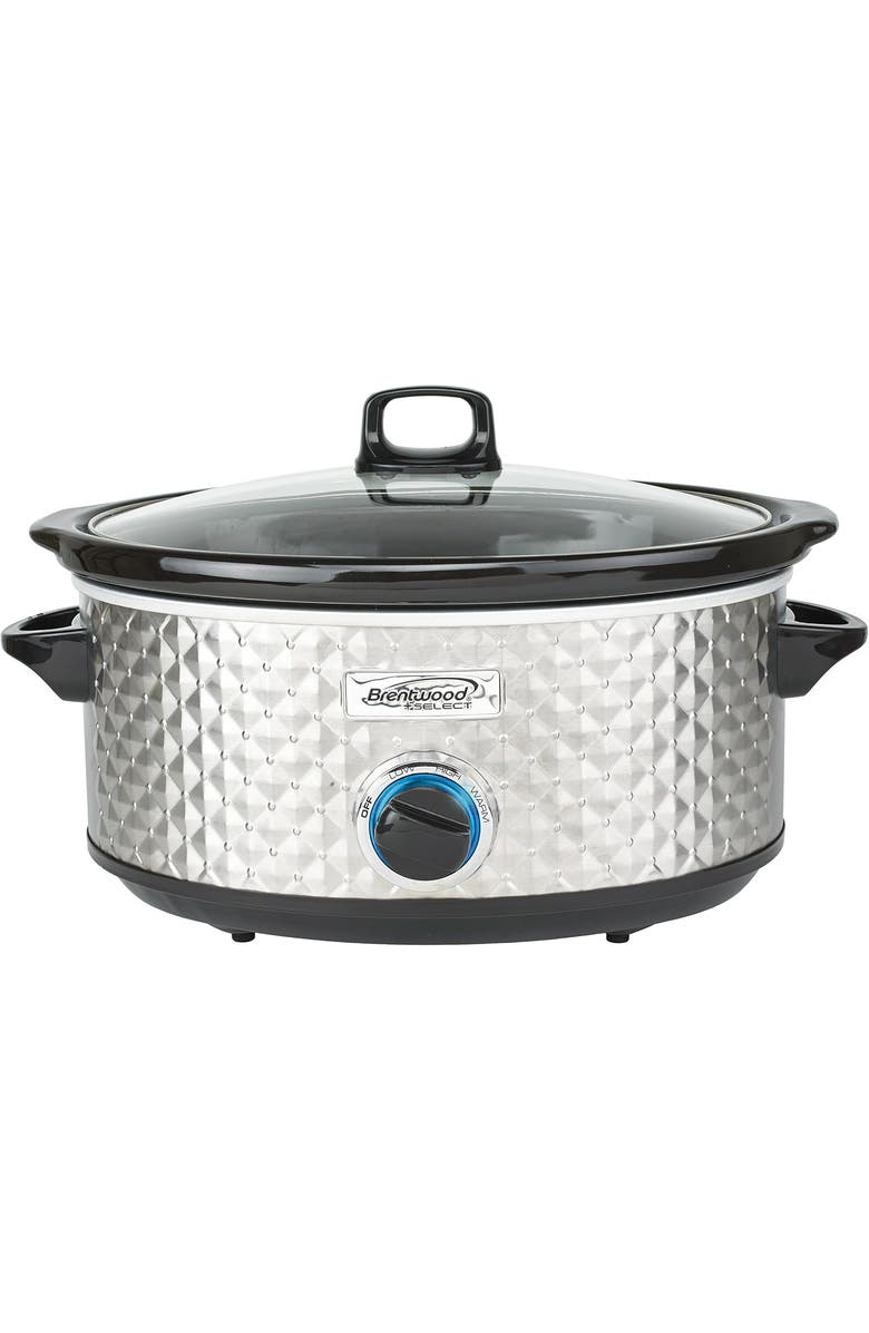 Brentwood Slow Cooker, Main, color, Silver