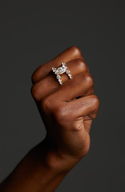 Nadri Everleigh Cubic Zirconia Open Ring In Gold