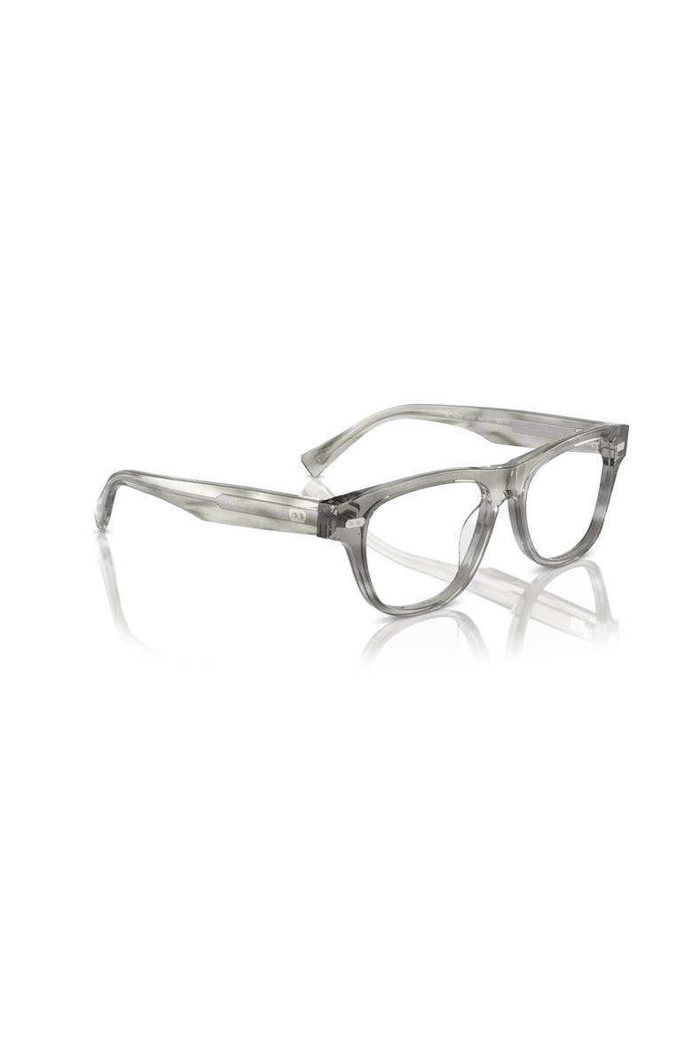 54mm Rectangle optical glasses, Alternate, color, Grey