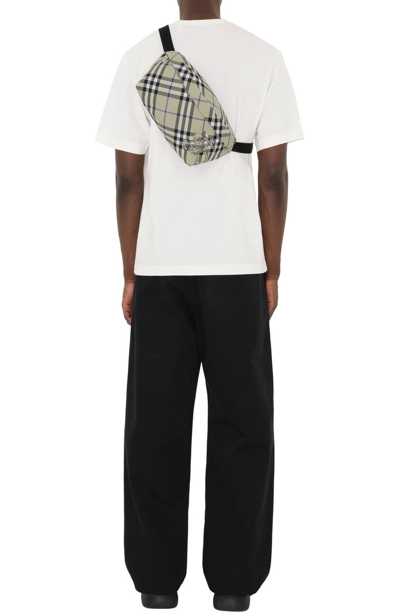 Burberry Check Belt Bag, Alternate, color,