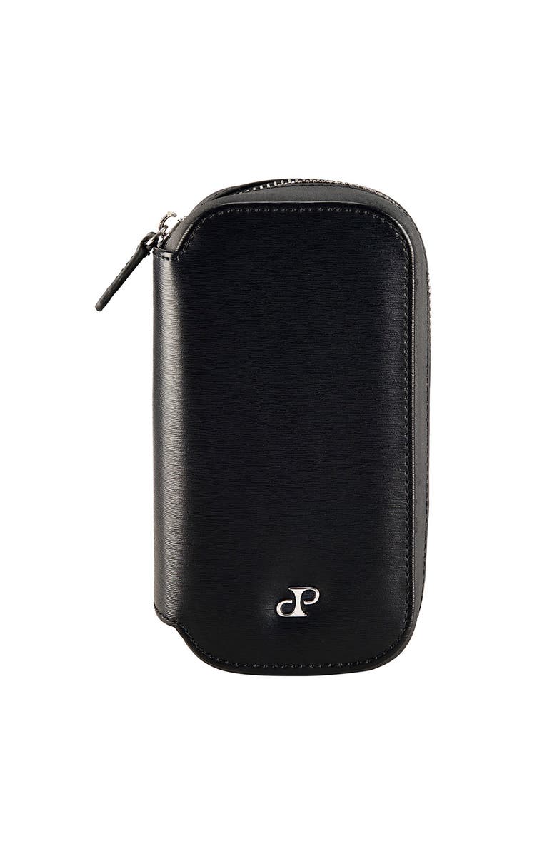 WOLF Philipp 2 Piece Watch Zip Case, Main, color, Black