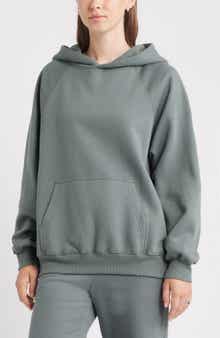 BP. Fleece Detail Oversize Raglan Hoodie