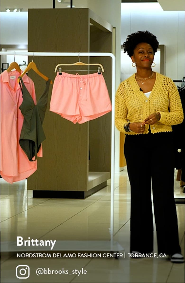 Skipper Cotton Cover-Up Shorts, sales video thumbnail