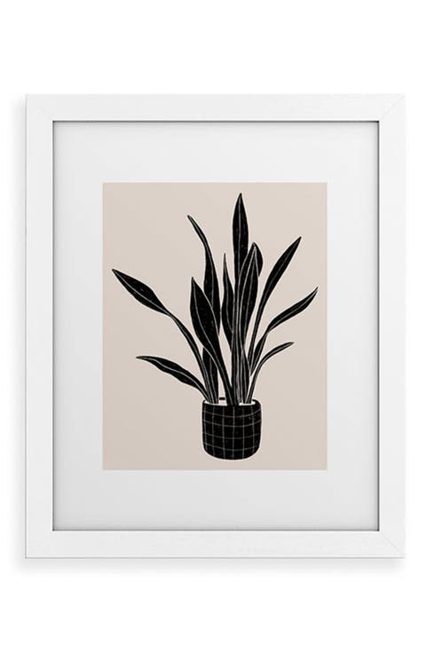 Snake Plant Framed Art Print