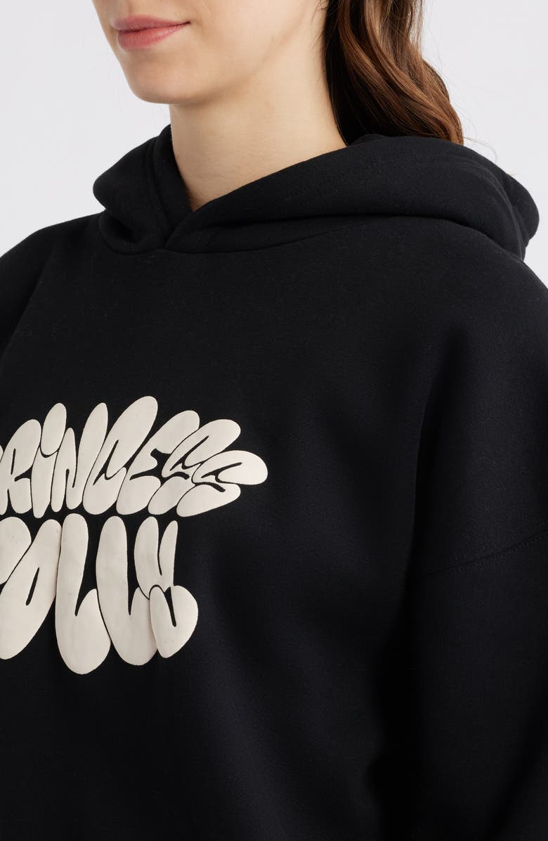 Princess Polly Brand Logo Hoodie, Alternate, color, Black