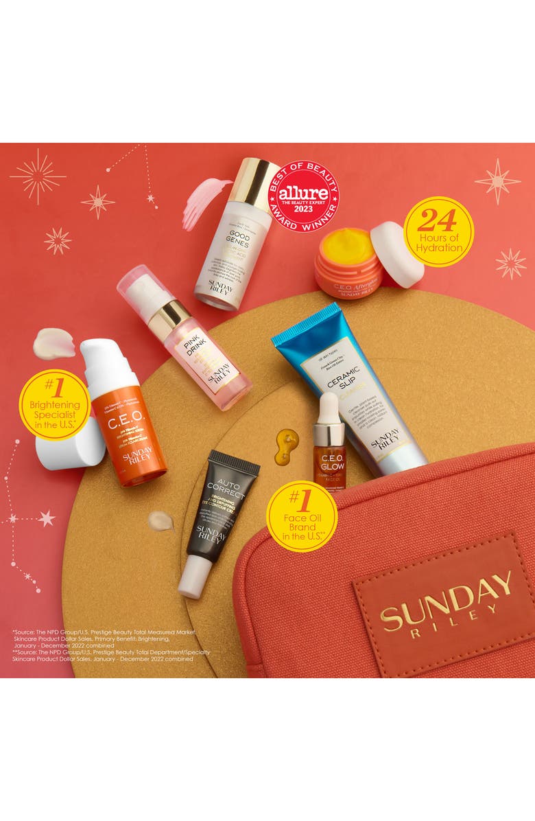 Sunday Riley Weekend Getaway Morning Routine Set $59 Value, Alternate, color, 