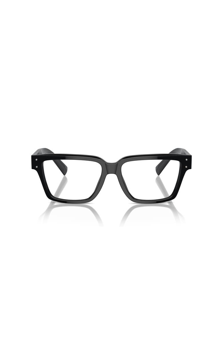 Dolce&Gabbana 53mm Square optical glasses, Alternate, color, Black