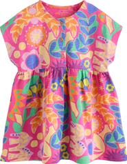NEXT Kids' Floral Cotton Jersey Dress