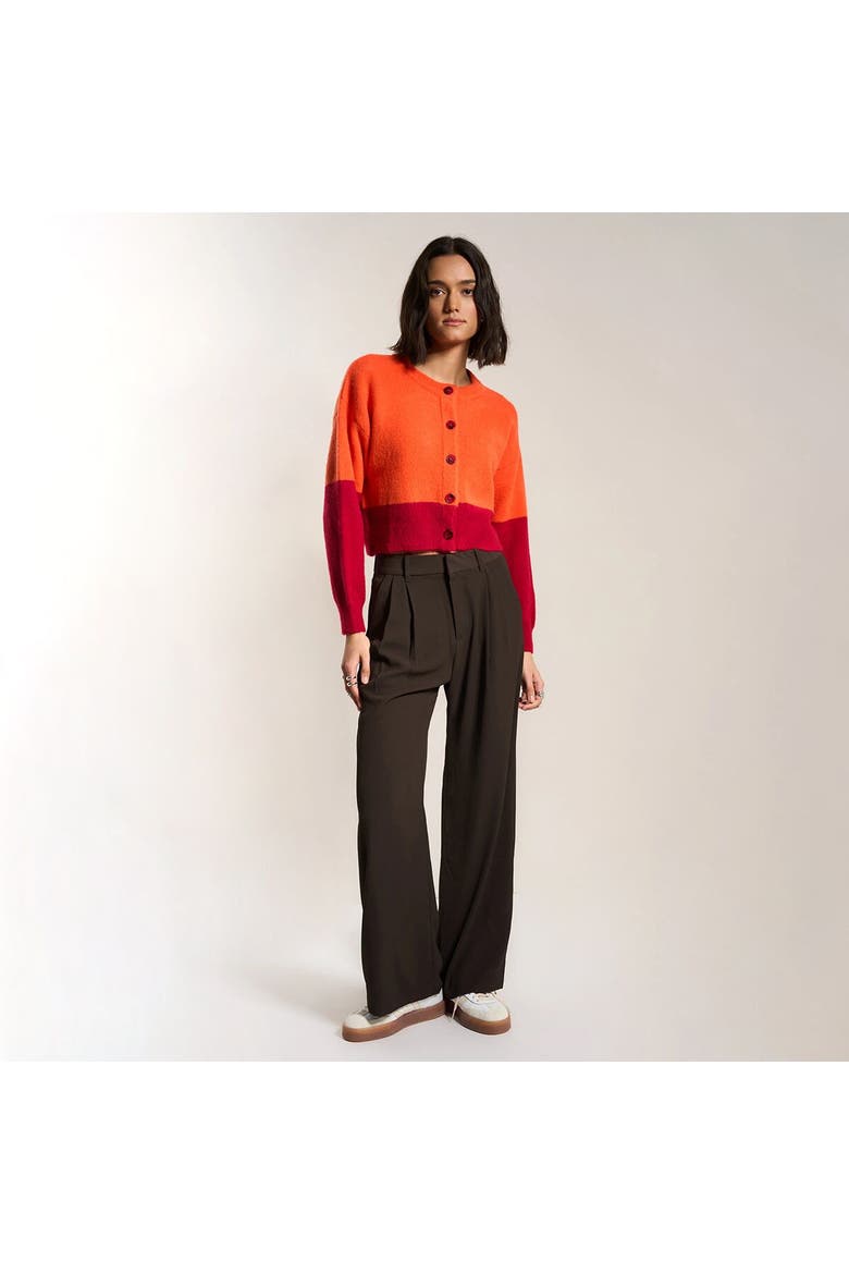 Fiona Cardigan - Women's, Alternate, color, Red Orange