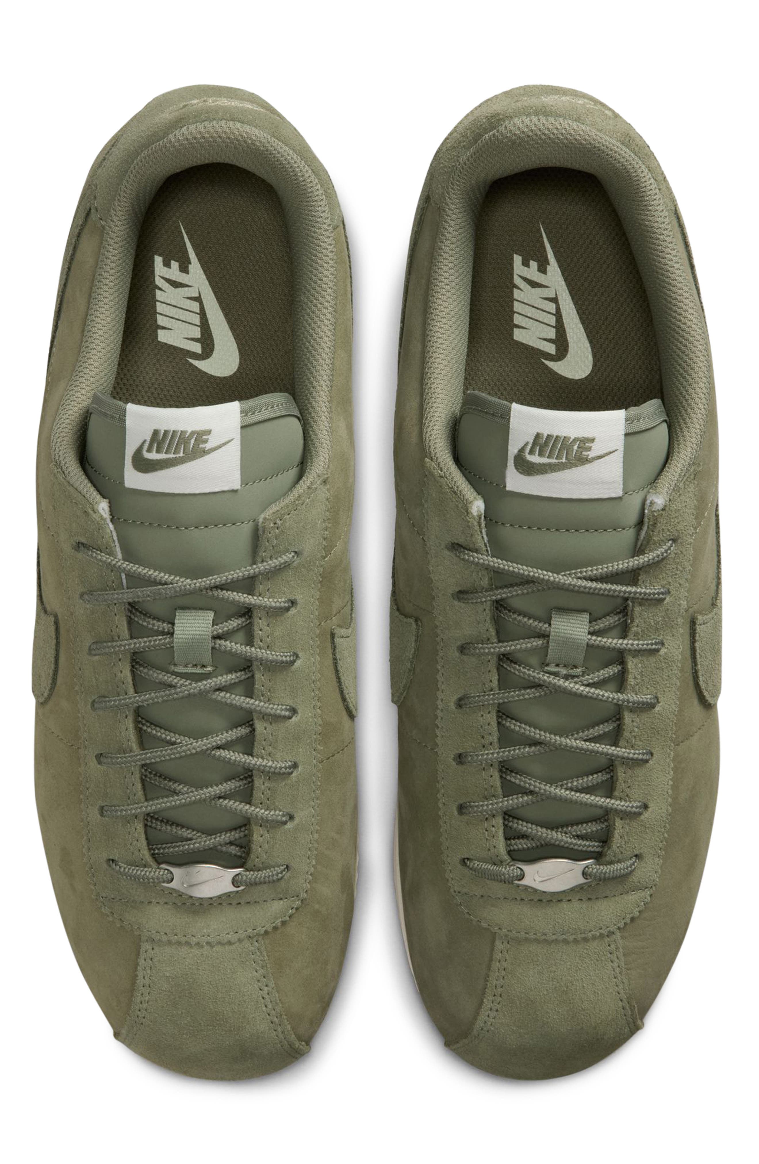 Nike Cortez Premium Sneaker, Alternate, color, 301 Slvrsg/Slvrsg