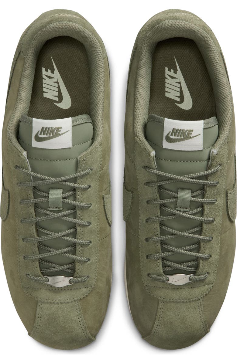 Nike Cortez Premium Sneaker, Alternate, color, 301 Slvrsg/Slvrsg