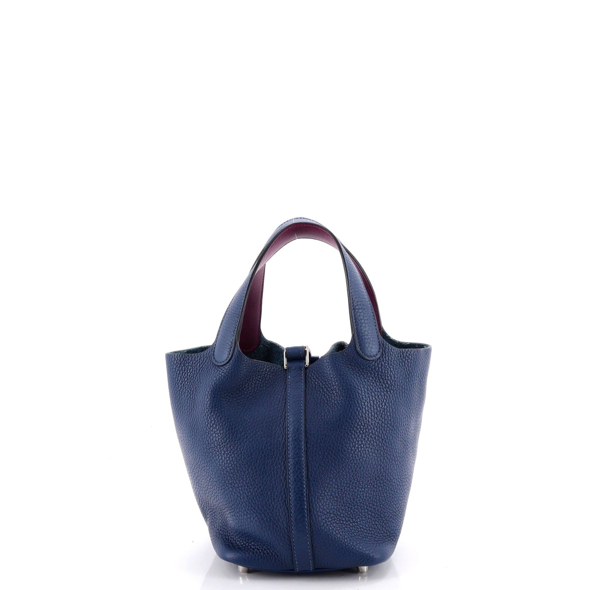 Eclat Picotin Lock Bag Clemence PM, Alternate, color, Blue