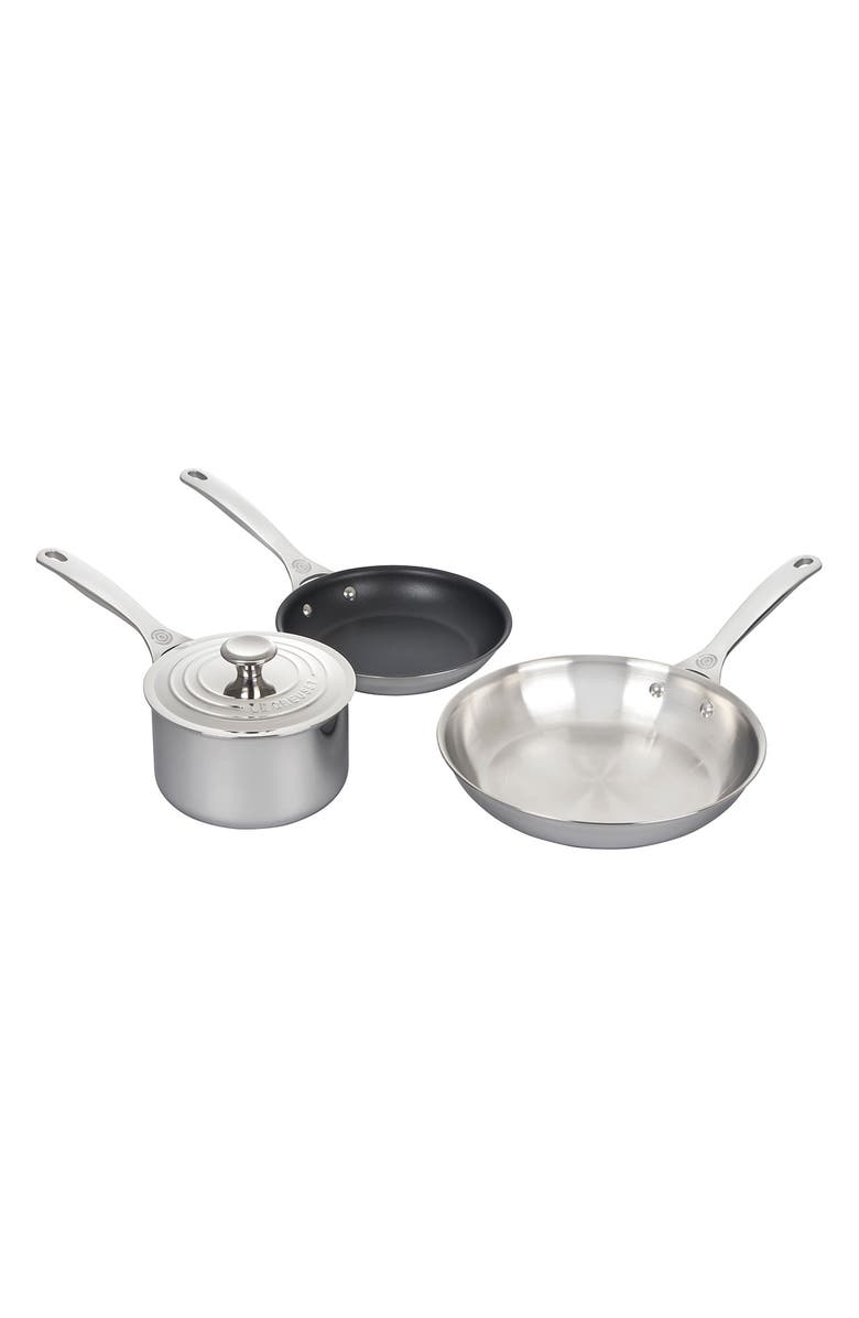 Le Creuset 6-Piece Signature Stainless Steel Cookware Set, Main, color, Silver
