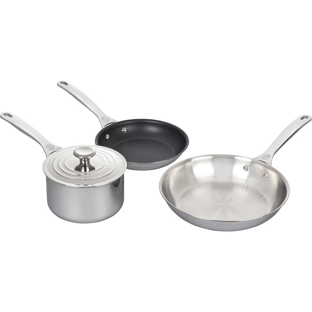 Le Creuset 6-piece Stainless Steel Cookware Set In Silver
