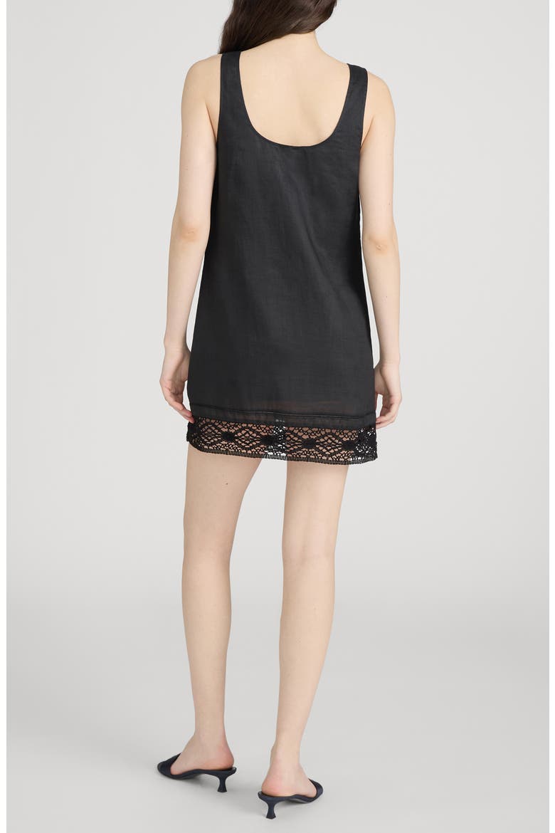 The Heirloom Sleeveless Minidress, Alternate, color, BLACK