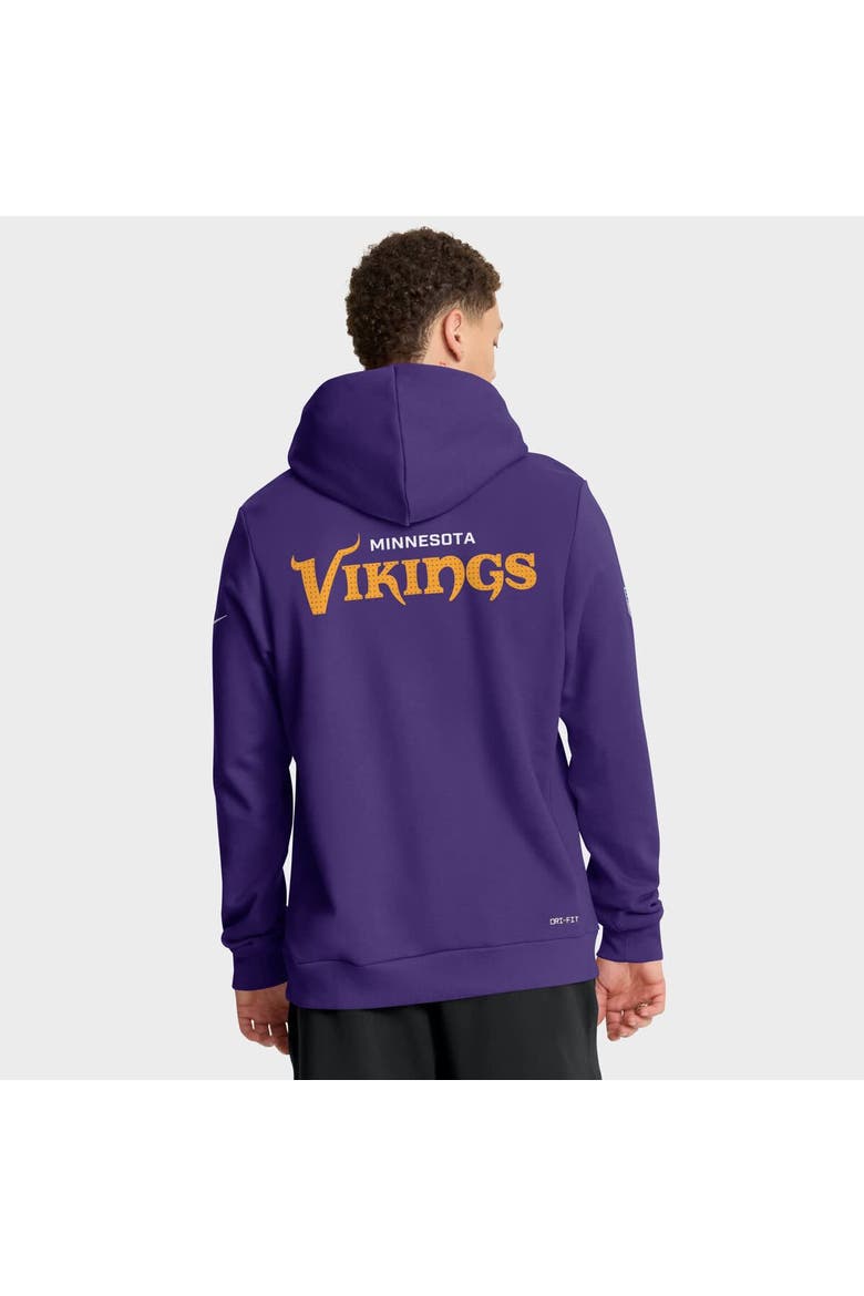 Men's Nike Purple Minnesota Vikings Sideline Standard Issue Initial Home Dri-FIT Hoodie, Alternate, color, Purple